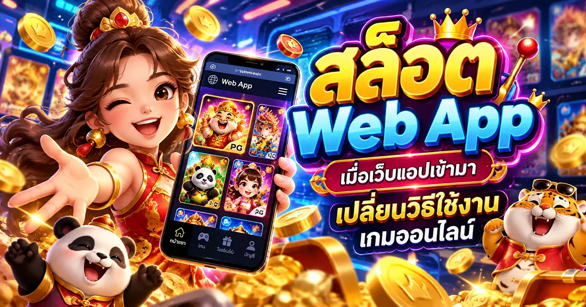 สล็อต Web App ภาษาไทย เมื่อเว็บแอปเข้ามาเปลี่ยนวิธีใช้งานเกมออนไลน์